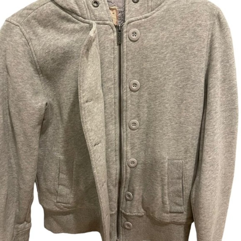 Roxy Full Button Hoody Jacket Women's Medium, Lik… - image 7